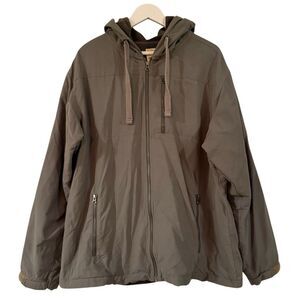 Red Head grey soft shell full zip hooded jacket size XL